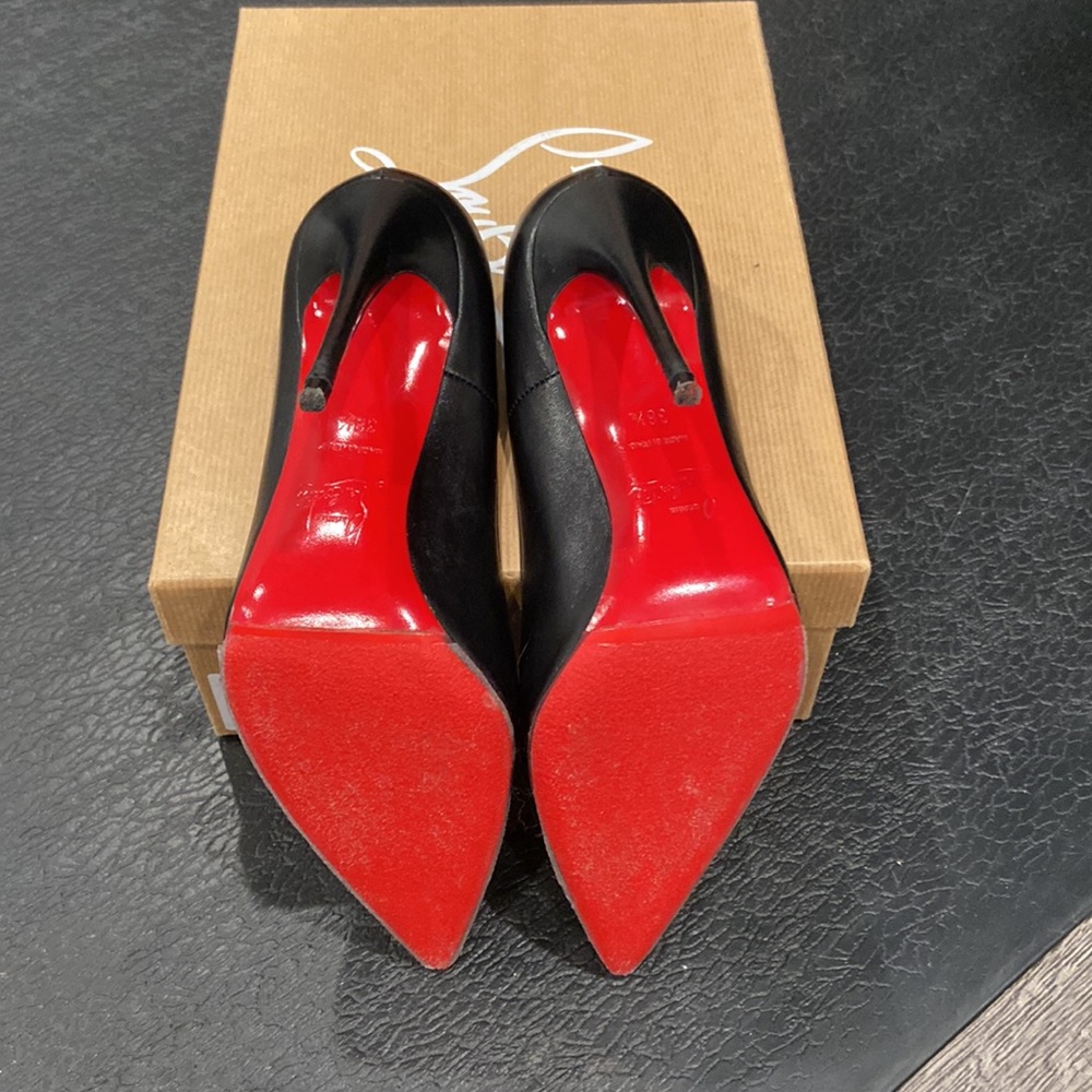 Authentic Christian Louboutin 120mm So Kate Patent Pointed-Toe Pumps - Picture 3 of 9